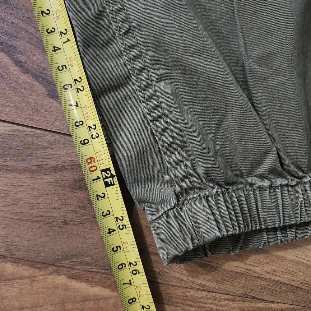 Polo Ralph Lauren Cargo Jogger Pants Green Cargo Military Utility Large Euc